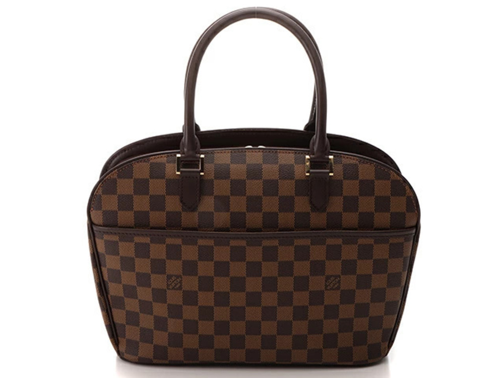 LOUIS VUITTON Salia Horizontal Damier Ebene Brown